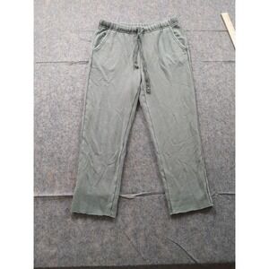 Aerie Terry Cloth Wide Leg Drawstring Sweat Pants Women's‎ Sz XS Sage Green